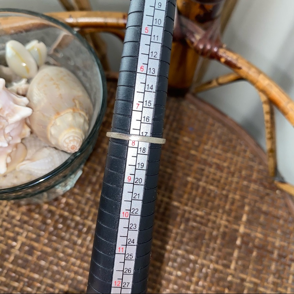 Macy’s 925 Silver Ruby Red Stone Heart Ring Size 8 - image 6